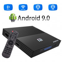 Android TV Box A95X F2 (4G+32G, Android 9.0, Amlogic S905X2 (4х ядерный), поддержка 4K, FHD, Bluetooth, LAN100)